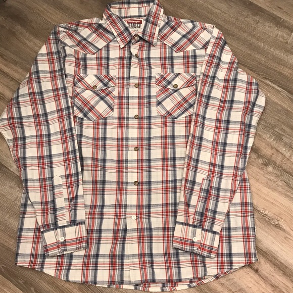 Wrangler western style button snap shirt - Picture 1 of 4